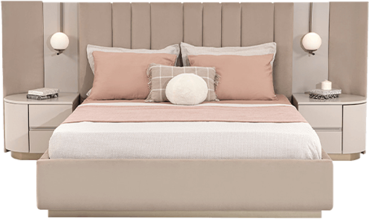 Кровать с боковинами спальное место 160*200 NDesign Blush